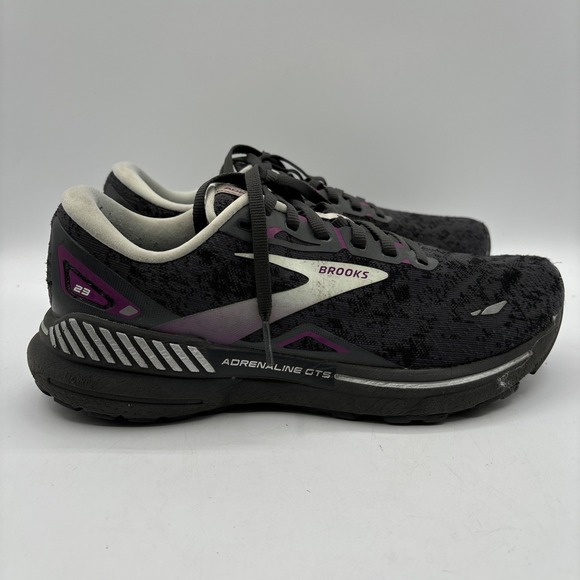 Brooks Adrenaline GTS 23 Women's Sneakers 8.5 Black Running Shoes 1203811B072 - Picture 5 of 15